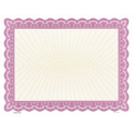 Lavender Custom Printed Certificate - 8-1/2" x 11"